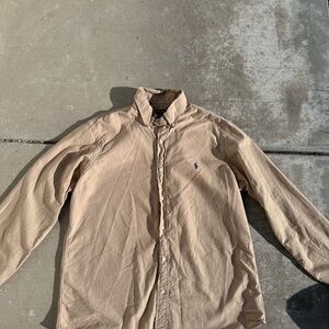 Ralph Lauren Beige Button-Up Shirt